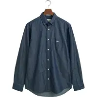 Gant for man. 3000400 Shirt Regular Fit navy (XXL), Casual, Cotton, Classic, Long sleeve