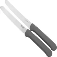 Eden kitchen knives Eden serrated tomato knives, light grey, 11 cm, set of 2