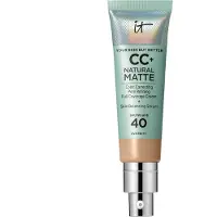 IT Cosmetics CC+ Cream Natural Matte Foundation SPF40, 10 Neutral Medium
