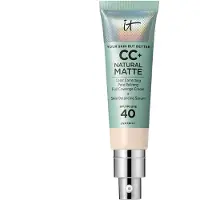 IT Cosmetics CC+ Cream Natural Matte Foundation SPF40, 02 Fair Ivory