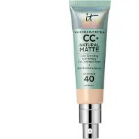 IT Cosmetics CC+ Cream Natural Matte Foundation SPF40, 04 Fair Beige