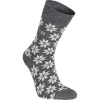 Ivanhoe Unisex Wool Sock Snowflake Grey Marl Arkisukat 39-42