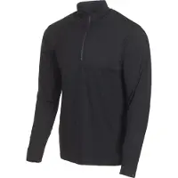Ivanhoe Men's Underwool Sonny Half Zip Black Kerrasto yläosat XXL