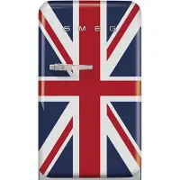Smeg FAB10RDUJ6 jääkaappi pakastelokerolla, union jack