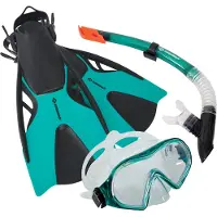 Schildkröt Funsports Schnorchel Set Cayman Rantalelut koko 37-42 - S/M väri turquoise