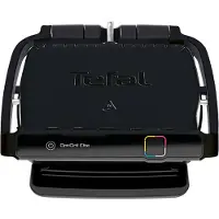 Tefal OptiGrill Elite GC7508, Musta, Termoplastinen, Suorakulmainen, Valmis, Lämpötila, 363 mm, 341 mm