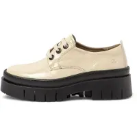 Art for woman. 1195213ZZ003_020 Leather shoes 1952 beige (36), 3 to 5 cm, Laces, Casual