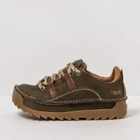 Art unisex. 1059011FE303_0G3 Leather shoes 0590 Pleasant Forest (38), Flat, 1 to 3 cm, Laces, Casual, Green