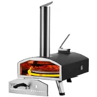 Vevor 30,5 cm ulkopizzauuni kannettava puupellettipizzauuni rautasuihku retkeily
