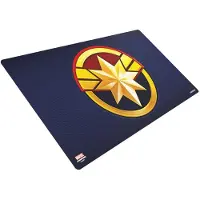 GameGenic Marvel Champions Mat Captain Marvel Board Game Kultainen