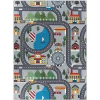 KMCarpets Liikennematto 120x160 cm, Harmaa