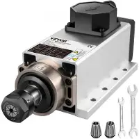 Vevor ilmajäähdytteinen karamoottori 2.2KW CNC-karamoottori 220V neliönmuotoinen ilmajäähdytteinen karamoottori ER20 holkki 24000 RPM CNC-kara 6A karamoottori 400 Hz CNC-reitittimeen kaiverrusjyrsinko