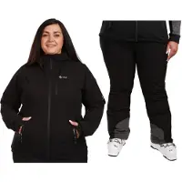 KILPI Valera, hiihtotakki, plus size, nainen, musta