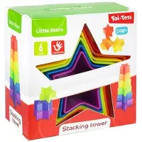 Merkloos Little Stars Baby Stacking Tower Star 6pcs.