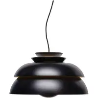 Fritz Hansen Riippuvalaisin , Concert P1, himmennettävä, Musta, Olohuone, Metalli, Design