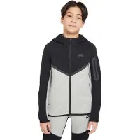 Nike Huppari Nsw Tech Fleece Fz - Harmaa/musta Lapset, koko XL: 158-170 cm