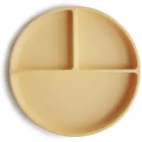 Mushie Silicone Suction Plate lokerolautanen varustettu imukupilla Daffodil 1 kpl