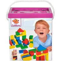 Simba Coloured Wooden Blocks puupalikat rakennussarja