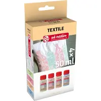 Talens Art Creation Tekstiilivärit Setti 4 x 50 ml Pastel