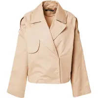 Gina Tricot Short Trench Coat - Beige - XL