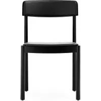Normann Copenhagen Timb tuoli, musta - Ultra nahka musta