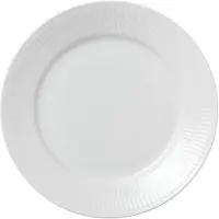Royal Copenhagen - White Fluted Lautanen 22 cm