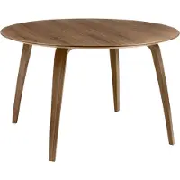 Gubi pyöreä ruokapöytä American walnut