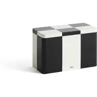HAY Tin Container, medium, black/off-white