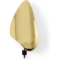 Audo Copenhagen Flambeau seinäkynttilänjalka, 34 cm, musta - messinki