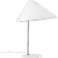 Carl Hansen & Son HJW02 Opala Midi -pöytävalaisin valkoinen / kromi