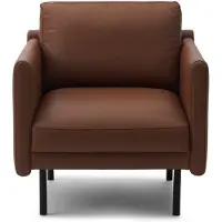 Normann Copenhagen Rar nojatuoli Omaha leather cognac