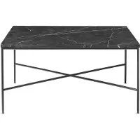 Fritz Hansen - MC320 Kvadratiskt Soffbord, Charcoal - Sohvapöydät - Paul McCobb - Musta - Metalli/Kivi