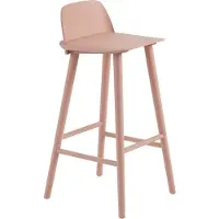 Muuto Nerd baarituoli, 75 cm, tan rose