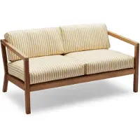 Skagerak , Virkelyst 2-Seater Golden Yellow Stripe Teak
