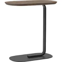 Muuto Relate sivupöytä, k. 60,5 cm, savustettu massiivitammi - musta