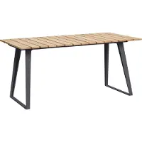 Cane-Line Copenhagen ruokapöytä 160/243X84 cm Lava harmaa