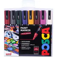 Posca Pc5m-tussi Syvillä Sävyillä Keskikokoinen Kärki 8 Yksiköt