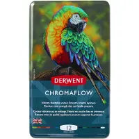 Derwent Chromaflow -värikynälajitelma, 12-osainen