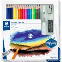 Staedtler 146 10C, Musta, Sininen, Bordeaux, Ruskea, Vihreä, Vaaleansininen, Vaaleanvihreä, Malva, Oranssi,..., 15 kpl