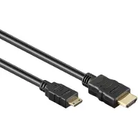 Goobay 74087 HDMI cable 3 m HDMI Type A (Standard) HDMI Type C (Mini) Black (74087)