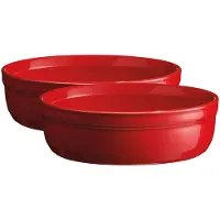 Emile Henry - Crème brûlée vuoka 13 cm 2 kpl Punainen