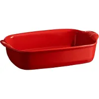 Emile Henry Small Rectangular Oven Dish - Red - 1.55 L