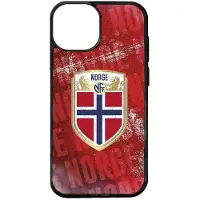 Phonecases3D iPhone 15 Norges Fotballforbund -3D suojakuori, musta