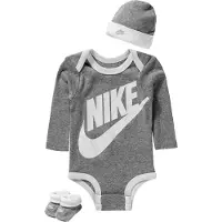 Nike Kids Bodysuit+Hat+Bootie - Grey - 74-80