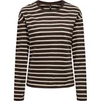 ONLY Onlnew Soph L/S O-Neck Top Box Jrs - Brown - M