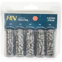 H&N Sampler Set Heavy Slug HP .218 5,5mm 5 eri luotia