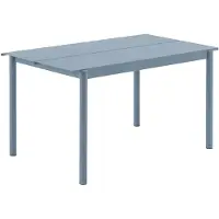 Muuto Linear Steel Ruokapöytä 140X75 cm Pale Blue