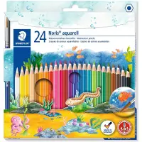 Staedtler Värikynät - Noris Aquarell - 24 kpl, Harja - - OneSize - Värityssarjat