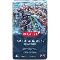 Derwent Inktense Blocks -musteväriliidut - 12
