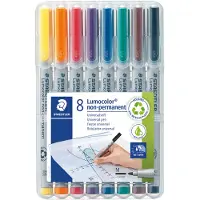Staedtler 315 WP8, 1 kpl, Musta, Sininen, Ruskea, Vihreä, Oranssi, Punainen, Violetti, Keltainen, Harmaa, Polypropeeni (PP), 1 mm